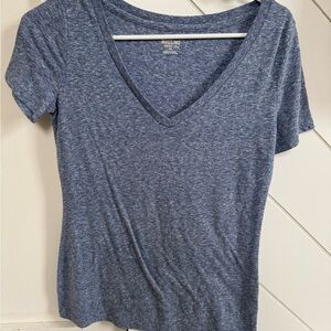 Mossimo Supply Co. Heathered Blue Short Sleeve Tee